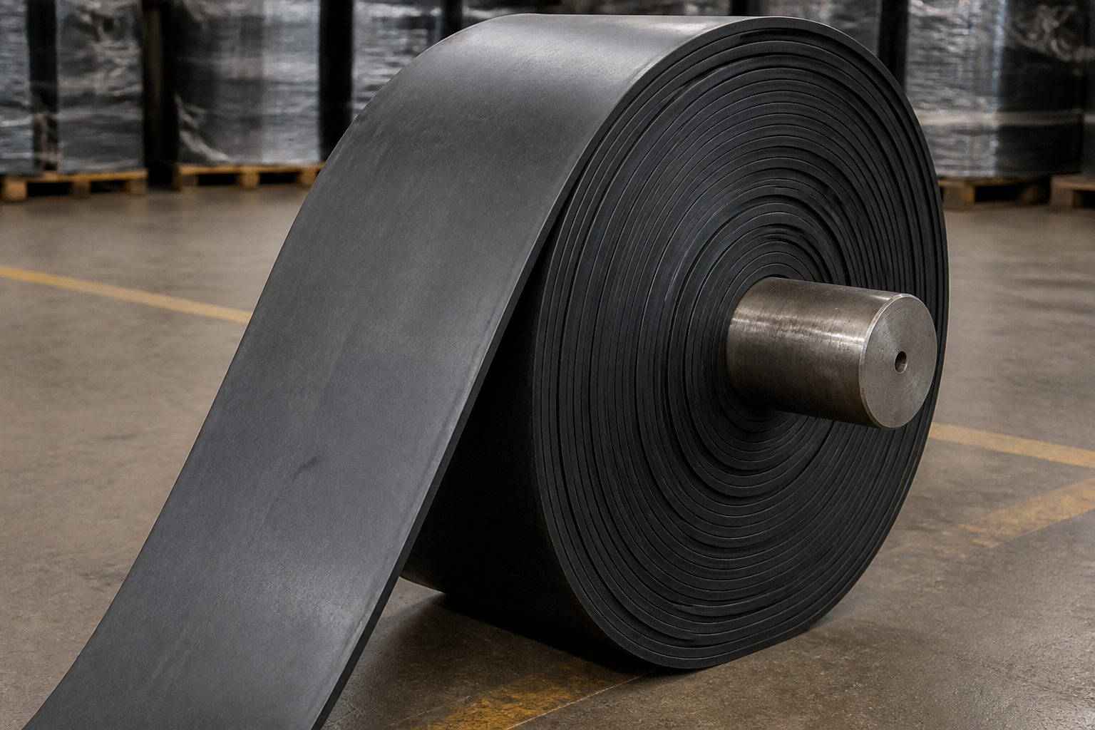 Rubber conveyor belt 800 mm packing