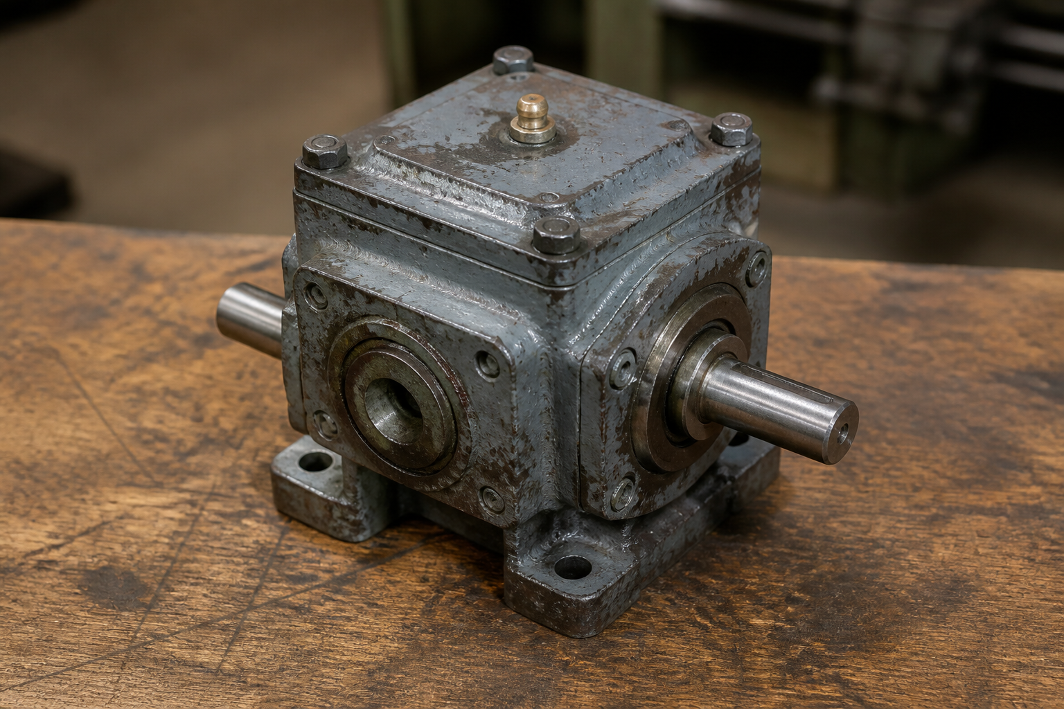 Worm gearbox 90 mm centre
