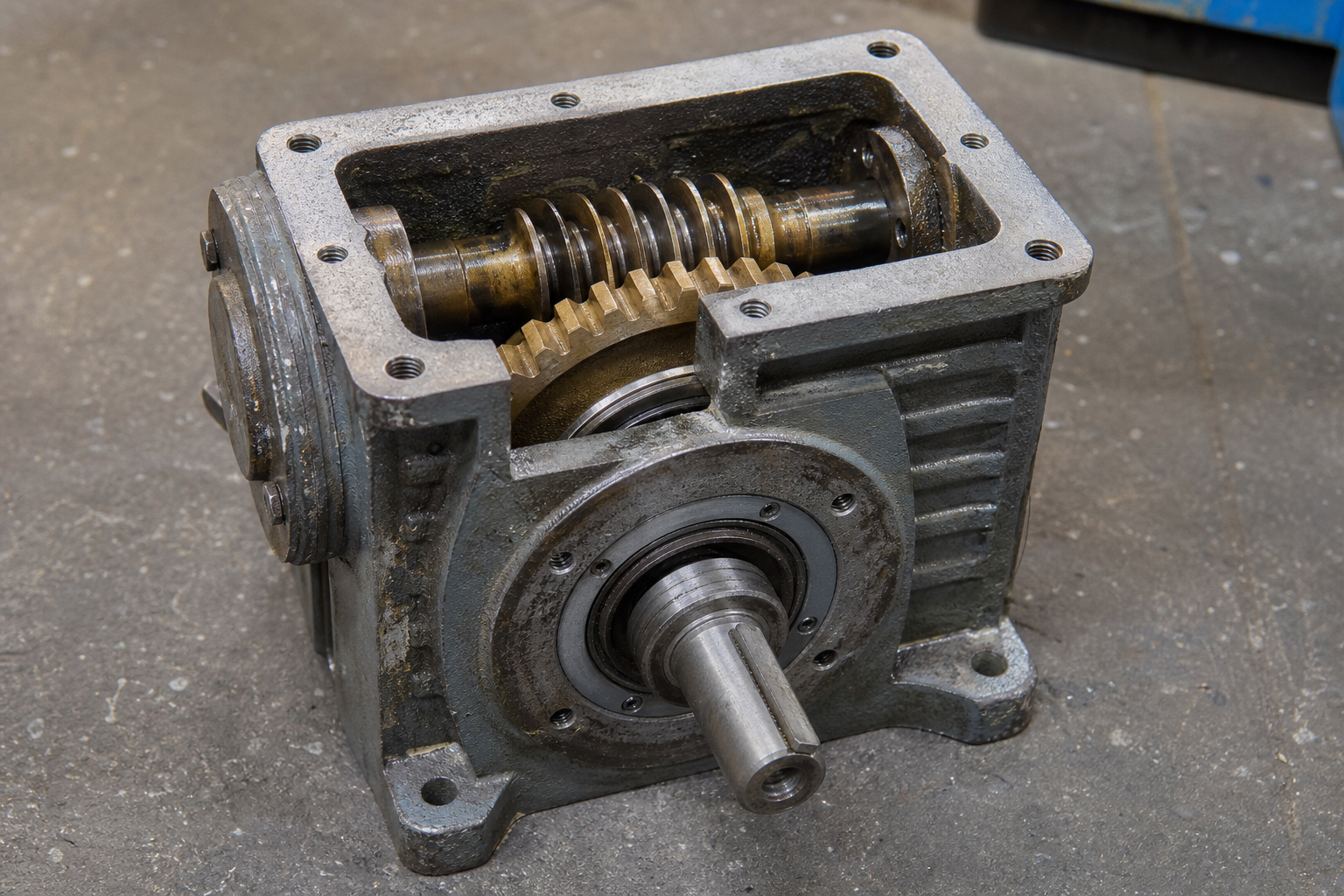 Used worm gearbox 120 mm, inspected