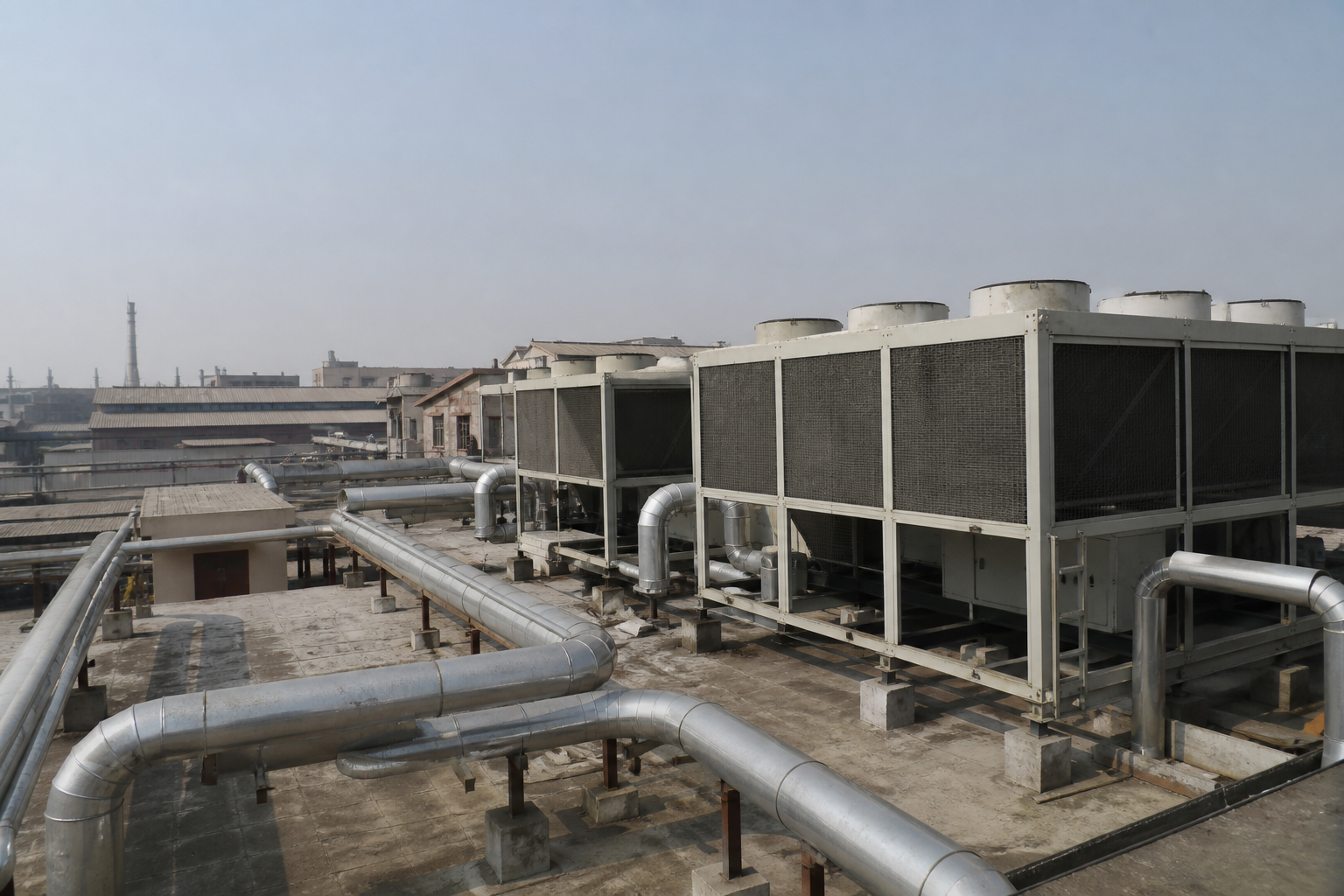 Spinning mill AC plant modification