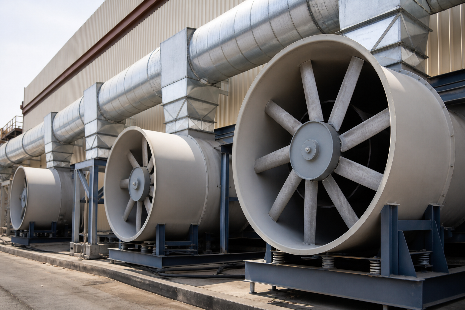 Mill exhaust fan and ducting job